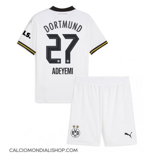 Maglie da calcio Borussia Dortmund Karim Adeyemi #27 Terza Maglia Bambino 2024-25 Manica Corta (+ Pantaloni corti)